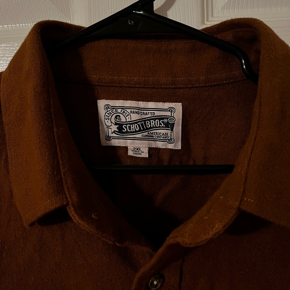 SCHOTT NYC Men's Flannel Work Shirt Jacket - Picture 3 of 10